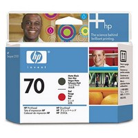 HP 70 Matte Black and Red Printhead (C9409A)